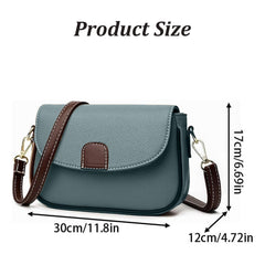 MOMISY Women's Crossbody Sling Bag, Shoulder Handbag with Long Strap, Zipper Closure (Blue)