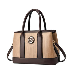 SYGA Women's Handbag | Tote Bag with Dual Tone Ribbed Texture | Elegant Shoulder Bag for Office & Casual Use