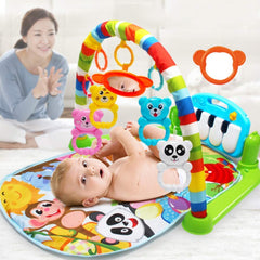 SYGA Baby Boy's and Baby Girl's Lights and Music Activity Play Gym Kick and Piano Mat Toy-Multicolor; 0-18 Month