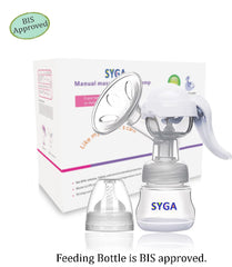 Syga Manual Breast Pump with Lid for Breastfeeding