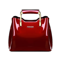 SYGA Women Elegant Glossy Handbag - Stylish Bucket Bag for Modern Women