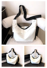 SYGA Women's Western Crossbody Bag, Large Capacity, Zipper Closure, Adjustable Strap (White)