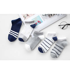 MOMISY 5 Pairs Baby kids Girl Boys Toddlers Infant Ankle Stretch Tube Socks (StripedStarLight, 12 Years-15 Years)