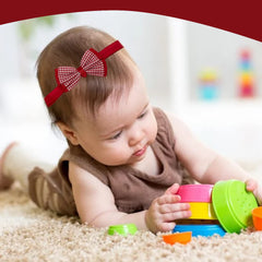 SYGA 3 Pcs Baby Girl Headband Strechable Bow Crown Flower Soft Hairband Suitable For 0-3 Years (Color 11)