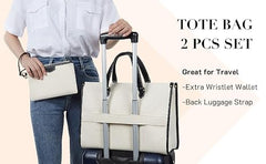 Womanix Laptop Tote Bag,14 inch Laptop Bag, Shoulder Bags With Back Trolley Strap, Casual Briefcase, Handbag for Travel, Office, College,Work
