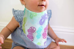 SYGA Pack of 2 Bibs Bandana for Bibs and Teething for Girls and Boys(Butterfly and Rainbow)