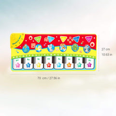 Syga Plastic Learn Singing Gym Carpet Touch Piano Keyboard Play Mat for Kids