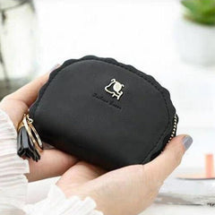 MOMISY PU Leather Women's Credit Debit Card Holder Money Wallet Purse Clutch (11 Slots Black)