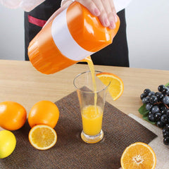 SYGA Hand Orange Citrus Juicer Manual Rotate Press Squeezer Portable Fruit Juice Maker for Lemon Lime Grapefruit with Pulp