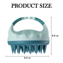 MOMISY Scalp Massager Shampoo Brush, Eco-Friendly Wheat Straw Body With Soft Silicon Bristles, Hair Scalp Scrubber, Scalp Exfoliator | Dandruff Removal (Green)