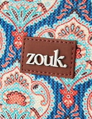 ZOUK Office Bag | Stylish Bags for Office Use | Laptop Bag 15.6 inch | Stylish Tote for Office Use | Purse for Women | Vegan Leather Handbag | Daily & Travel Use | Multicolor Mandala Print