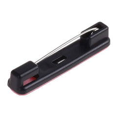 SYGA 100 Pices Self-Adhesive Bar Office Safety Pins for ID Badge Crafting (Black)