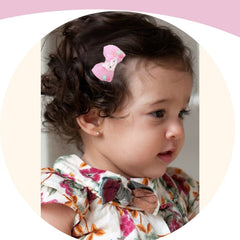 SYGA Infant Children Girl Headwear Gift Cat Shaped Box Set Hairpin Princess Kids Flower Bow Knot Hair Clips Hair Accessories (Ear Powder)