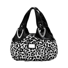 SYGA Women's Printed PU Leather Hobo Bag, Multiple Colors and Patterns, Crossbody Shoulder(LEOPARD PRINT)