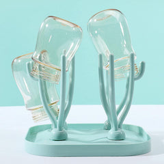 SYGA Foldable Baby Bottle Drying Racks Feeding Cup Nipple Storage Shelf Stand Holder - Blue Drying Rack