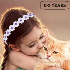 SYGA Baby Soft & Thin Headband Elastic & Stretchable Hairband for Newborns, Infants, Toddlers, and Kids 0-3 Years (Black)