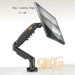SYGA NB F80 Gas Spring Monitor Mount, 17-30 Inch Screen, Heavy Duty Single Arm Desktop Stand, 2-9kg Load Capacity