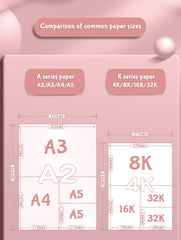 SYGA A3 Children's 90 Pages Diamond Painting Storage Book,Diamond Painting Portfolio Award Collection Album Painting Art Work Storage Bag Drawing Paper Folder(A3+A4* can hold 180 sheets Pink)