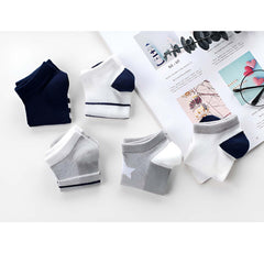 MOMISY 5 Pairs Tube Socks for children Toddlers Infant Baby Girl Boys (StripedStar, 9 Year to 12 Year)