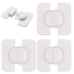 SYGA Child Safety Locks,White- Refrigerators Fridge,Freezer, Doors, Cabinet, Drawers, Baby Proof Locks Latches Catch Toddler Baby Safety -Set of 2