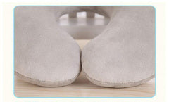 SYGA Grey Travel Pillow Memory Foam Pillow U Shaped Neck Pillow, Airplane Pillow