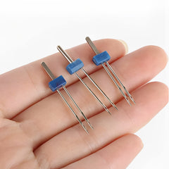 Imported Double Needles Pins for Domestic Sewing Machine - 3 Pieces