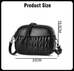 SYGA Women Small Bag Cross-Border Foreign Diamond Shoulder Bag(Black)