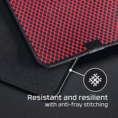 HyperX Pulsefire Mat Gaming Mouse Pad - Large - Precise Cloth Surface - Anti-fray Flush Stitching - Non-Slip Rubber Base (4Z7X4AA)