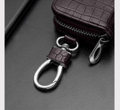 SYGA Car Key Bag Creative Style Car Zipper Fashion Protective Case for Men and Women(Key Brown)