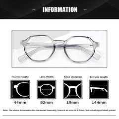 SYGA Anti-Blue Light Retro Flat Mirrors Cross-Border Glasses Suitable For 16+ boys&Girls Candy Color(Yellow)