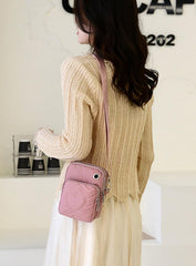 SYGA Women's Mobile Phone Bag Style Crossbody Bag Mobile Phone Coin Shoulder Small Bag (RED)