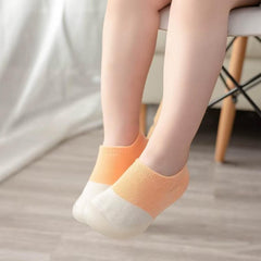 MOMISY Kids Cotton Baby Shoe Socks | Soft Breathable Socks for Kids 2–3 Years | Comfortable, Stylish & Protective Everyday Wear (Orange)