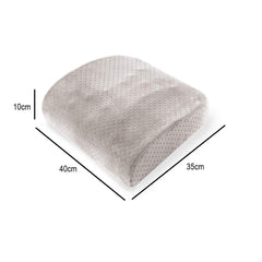 SYGA Memory Cotton Back Cushion Waist Cushion Office Chair Lumber Support Cushion with Side Pocket
