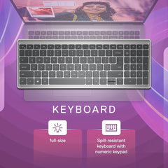 Dell 15, 13th Generation Intel Core i5-1334U Processor, 16GB RAM, 1TB SSD, FHD 15.6"/39.62 cm Display, Windows 11, MSO'24, Silver, 1.62kg, Backlit Keyboard, 15 Month McAfee, Thin & Light Laptop