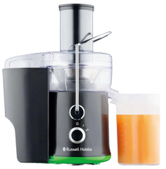 Russell Hobbs Vitality Turbo RJE800 800W Juice Extractor | 15,000 RPM Centrifugal Juicer, 65 mm Wide Chute, 2 Speed Controls | 600 ml Jug with Pulp Bin, Easy Clean & Overheat Safe | 2 Years Warranty