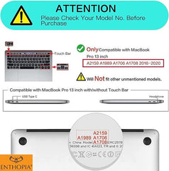 ENTHOPIA 13 to 14 Inches Folio Laptop Case Cover Vegan Leather Compatible for MacBook, Lenovo, Hp, Dell &Other Notebooks - Plain Cork