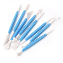 SYGA 8 Sticks of Cake Fondant Decoration, Carving Bone Tools (Colors May Vary)