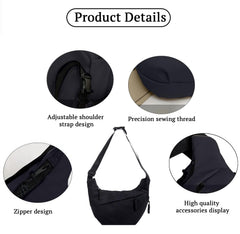 SYGA Women's Western Crossbody Bag, Large Capacity, Zipper Closure, Adjustable Strap (Black)