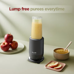 Preethi MiniBlend - Compact Blender & Juicer for Lump Free Purees & Smoothies | 25,000 RPM | Two Razor sharp Ninja blades, Two Leak-proof Jars with Sipper & Storage Lids | Free Lifelong Service