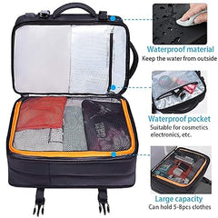 Red Lemon Titan Ultrafit Plus Bange Series 15.6-inch Laptop Bags Backpacks for Men and Women 45L Outdoor and Camping 3in1 Office Bags,Travelling,Backpack (With Bottle Holder), Black