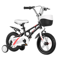 SYGA Bicycles for Kids 2-5 Years Children's Basket Bicycle Magnesium Alloy (12INCH, Black)