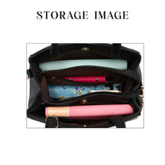 Syga Women's Elegant Handbag Stylish Crossbody Shoulder Bag with Tassel Charm