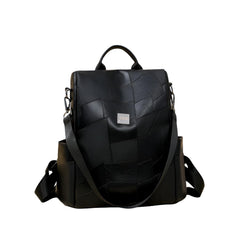 SYGA Women's Patchwork Anti-Theft Backpack | Large-Capacity Soft Surface Travel Backpack