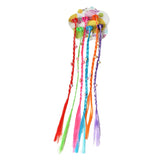 SYGA Girls Braided Wigs, Colorful Hair Accessories, Braided Hair Clips (Gripper beaded heart)
