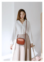 SYGA Women Small Bag Cross-Border Foreign Diamond Shoulder Bag(Brown)