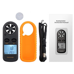 SYGA Anemometer, Digital LCD Wind Speed Meter Gauge Air Flow Velocity Measurement Thermometer for Windsurfing Kite Flying Sailing Surfing Fishing