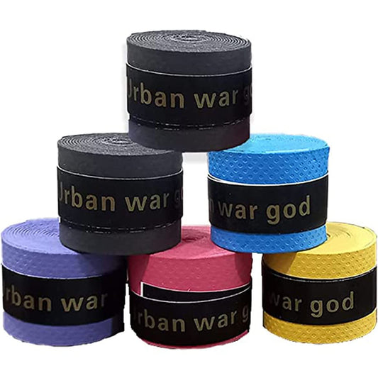 SYGA Multipurpose Badminton/Squash/Tennis Non-Slip Sweat-Absorbing Tape Wrap Band Badminton Overgrip (Pack of 6)