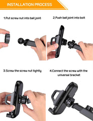 SYGA Car Phone Mount,Washable Strong Sticky Gel Pad with One-Touch Design Car Mobile Holder