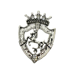 SYGA Brooch Cross-Border Alloy Retro Boys Clothing Corsage Pin Men's Chest Suit Accessories(Ancient Silver)