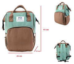 SYGA Multipurpose Large Capacity Mom's Backpack Diaper Bag_Black